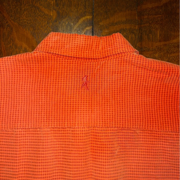 Royal Robbins Button Up Orange Plaid Shirt Short Sleeve Men’s  Large - Picture 9 of 11